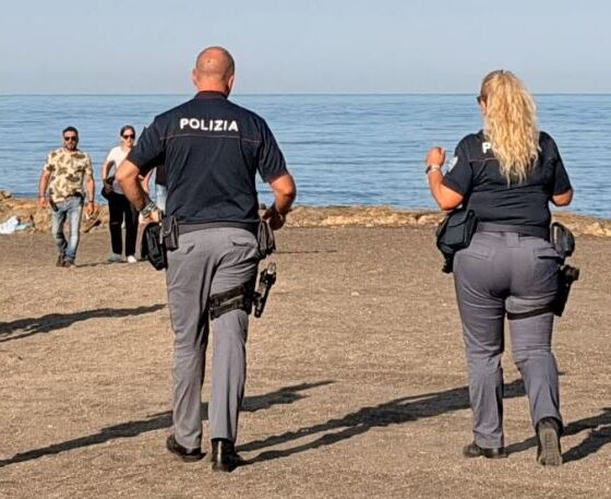 Controlli nella spiaggia vicina al fosso Vaccina, Ladispoli