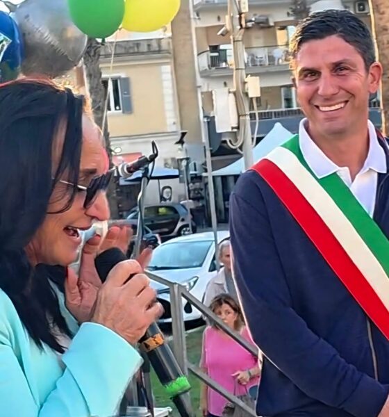 Margherita Frappa con il Sindaco Alessandro Grando